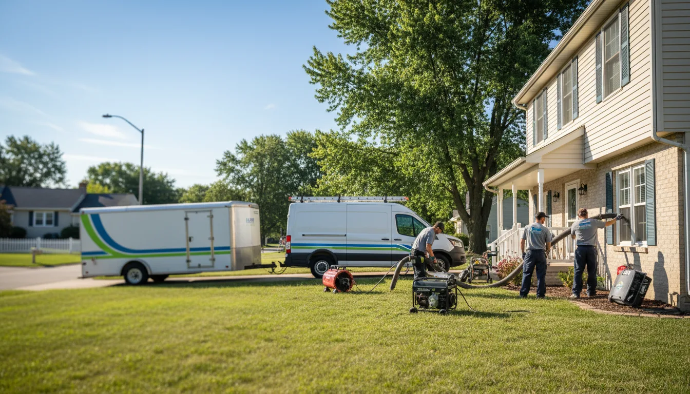 Flooded Basement Restoration And Cleanup With Repair in Ladora, IA near me